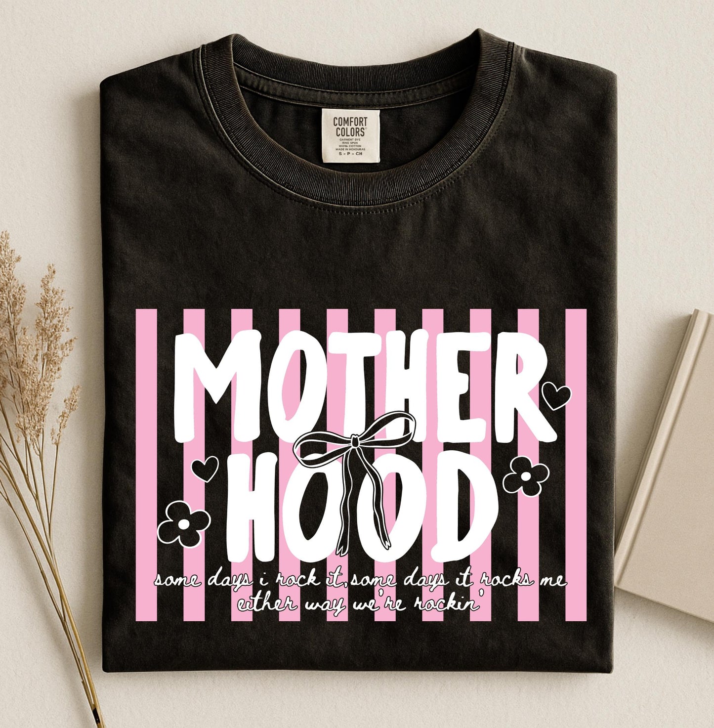 Retro Motherhood Mama Shirt, Oversized Mom Life Tee, Cool Mom Club T-Shirt, Garment-Dyed Trendy Top for Women, Mothers Day Gift, Viral Outfit