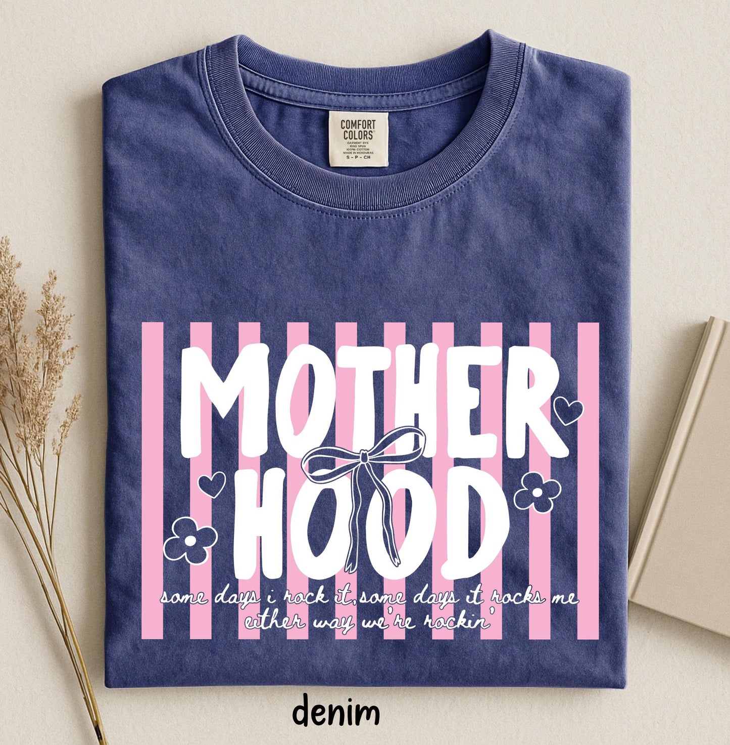 Retro Motherhood Mama Shirt, Oversized Mom Life Tee, Cool Mom Club T-Shirt, Garment-Dyed Trendy Top for Women, Mothers Day Gift, Viral Outfit