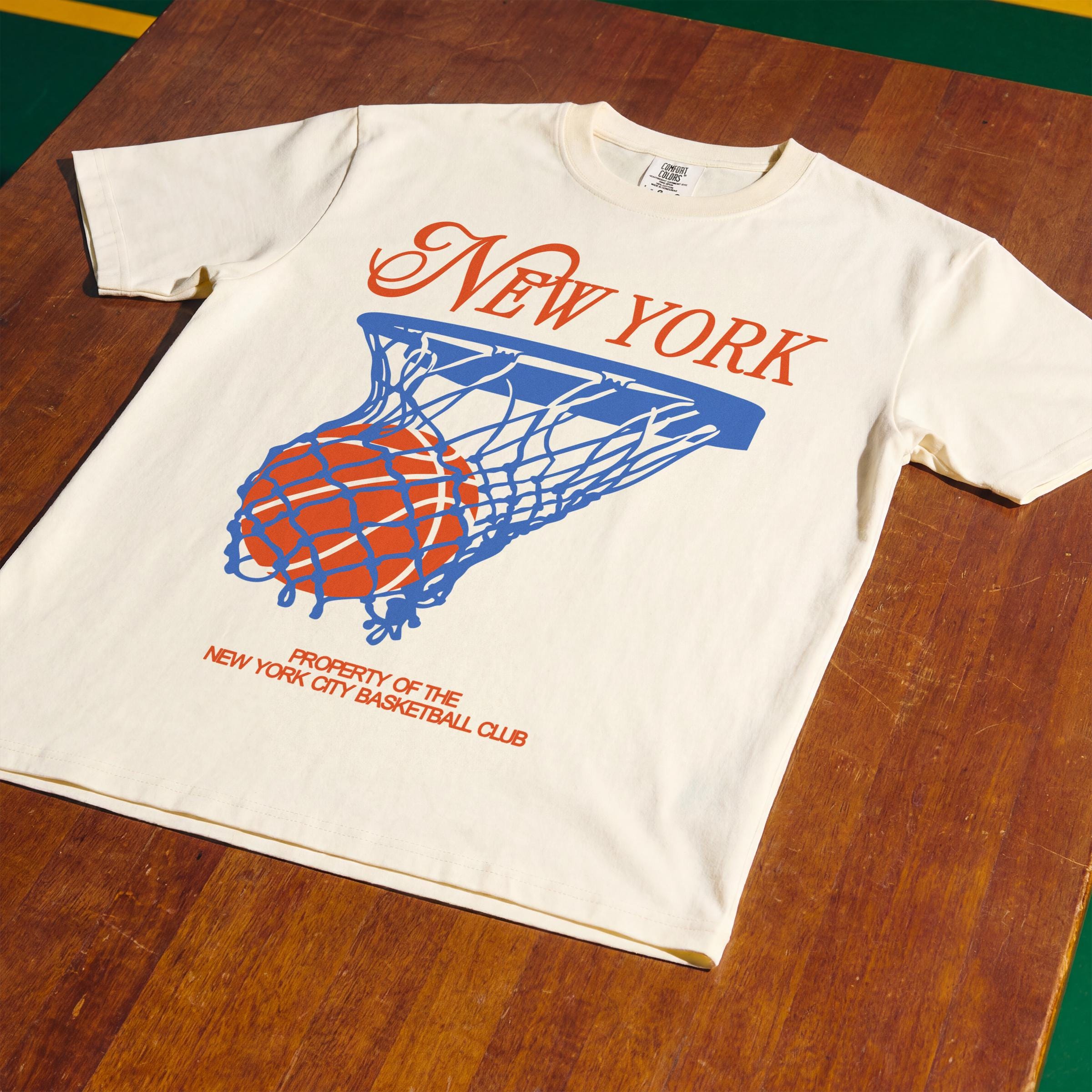 New York Basketball T-Shirt Retro NY BBall Streetwear Tee, vintage aesthetic unisex top for men women, game day outfit, cool gift
