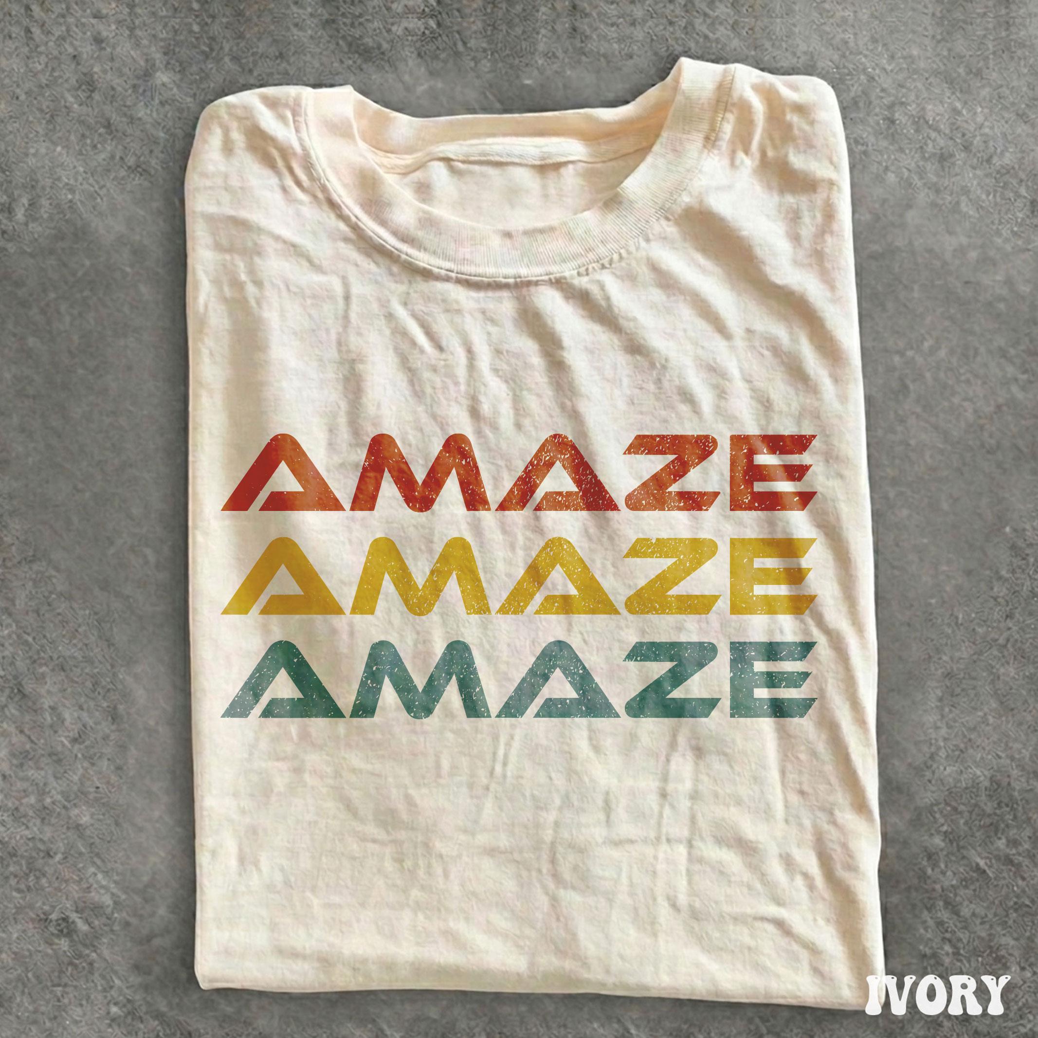 Vintage Amaze Rocky Alien Shirt, Funny Sci-Fi Quote Space Tee, Garment-Dyed Cotton Unisex Relaxed Fit, Aesthetic Gift for Men Women, Summer Outfit