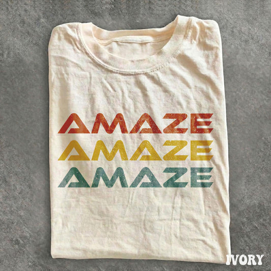 Vintage Amaze Rocky Alien Shirt, Funny Sci-Fi Quote Space Tee, Garment-Dyed Cotton Unisex Relaxed Fit, Aesthetic Gift for Men Women, Summer Outfit