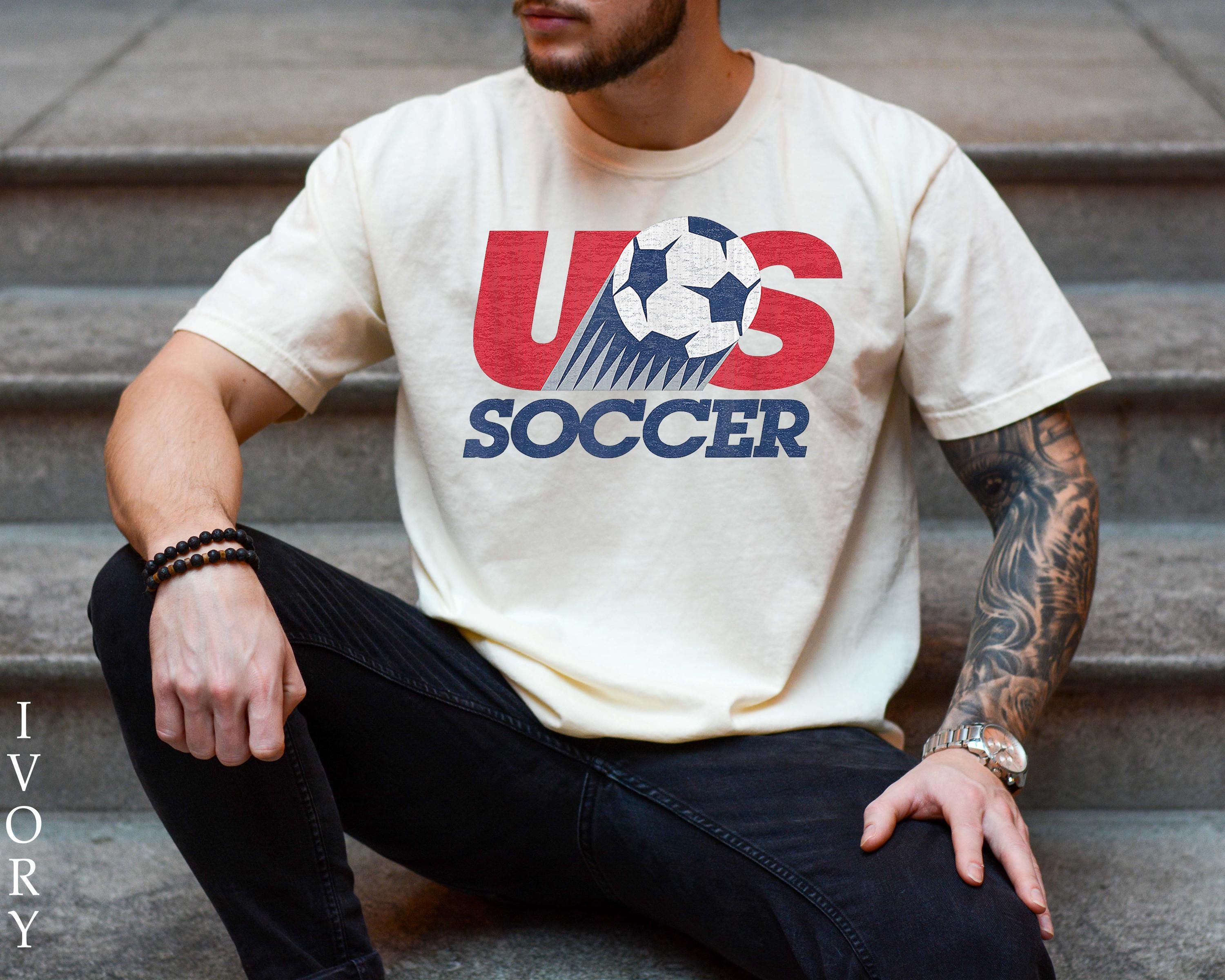 USA Soccer World Retro Shirt Vintage United States Football Tee, Unisex Relaxed Fit Game Day Outfit, Soccer Fan Gift, US Soccer Gift
