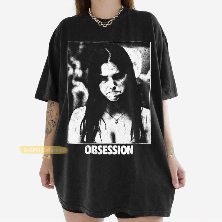 Vintage Obsession Movie T-Shirt, Frowning Nikki Gothic Horror Tee, Unisex Aesthetic Top for Men Women, Grunge Streetwear Gift, Summer Outfit