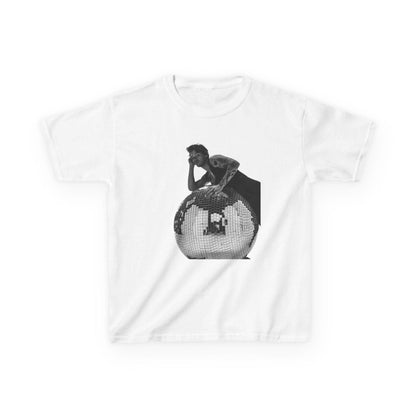 Disco Ball Baby Tee Y2K Crop Top for Women, Vintage Music Aesthetic Shirt, Concert Tour Outfit, Summer Festival Gift, Fitted Short Sleeve