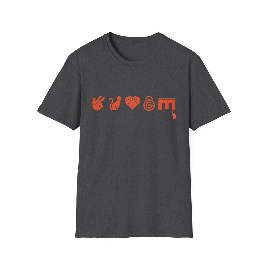 New York starting five 5 emojis team tee shirt unisex soft, black blue gray white, game day gift for men women summer aesthetic outfit