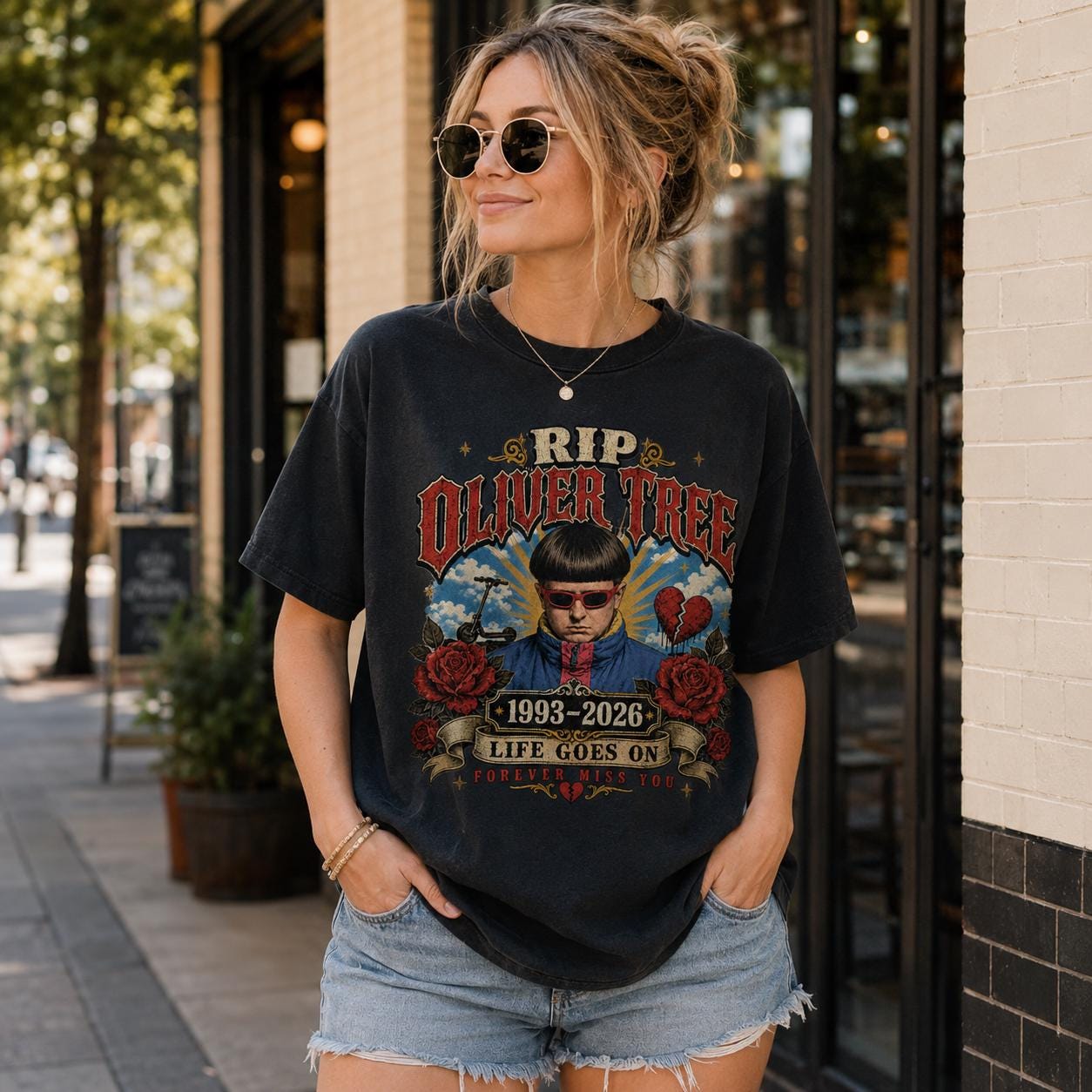RIP Oliver Tree Shirt Vintage Bootleg Memorial Tee, Retro 90s Rap Tribute, Unisex Cotton Oversized Streetwear, Concert Outfit Gift for Fans