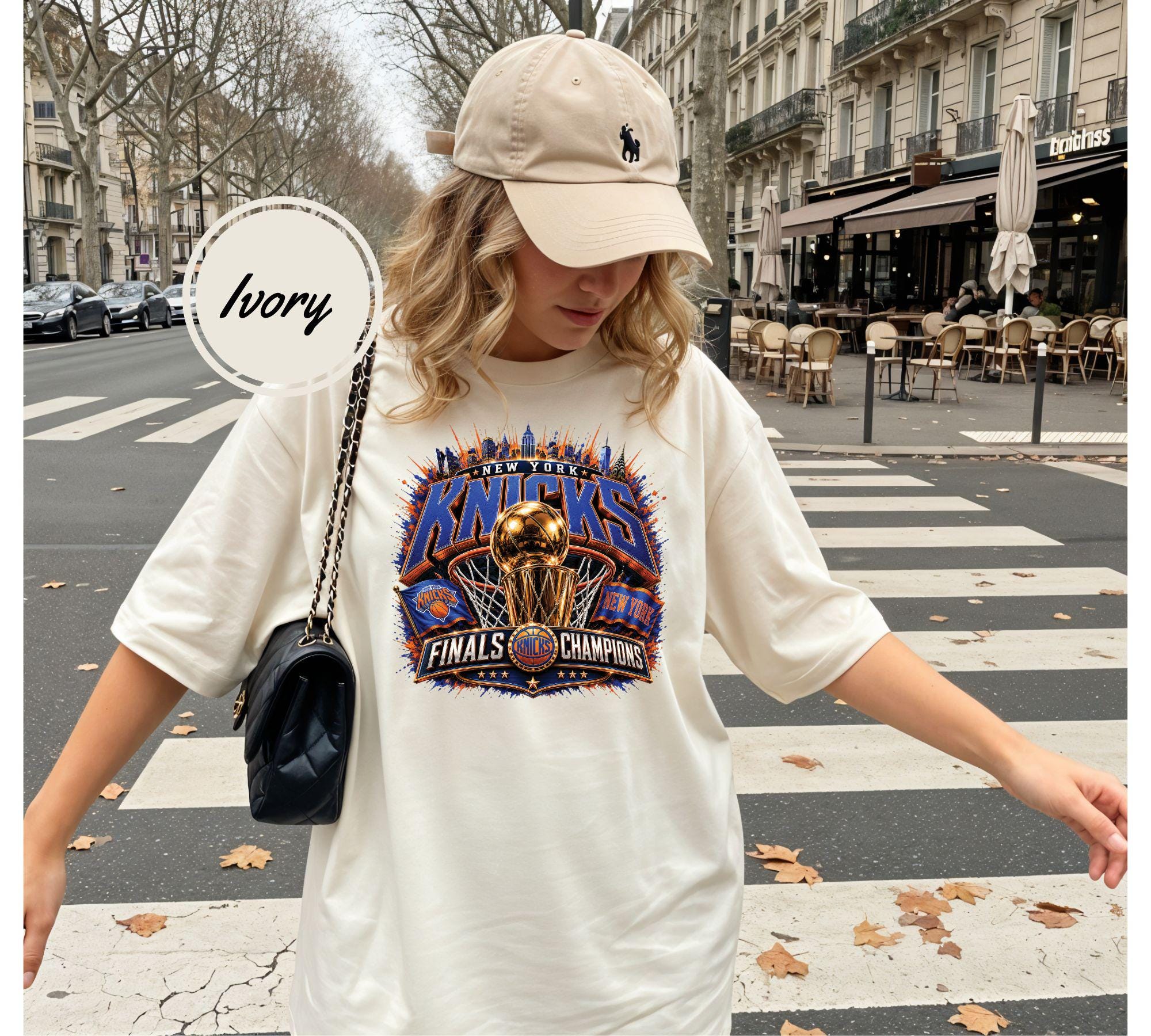 New York Basketball T-Shirt, Basketball Lover Gift, Garment-Dyed 100% Cotton Relaxed Fit Tee for Men Women, Game Day Summer Outfit