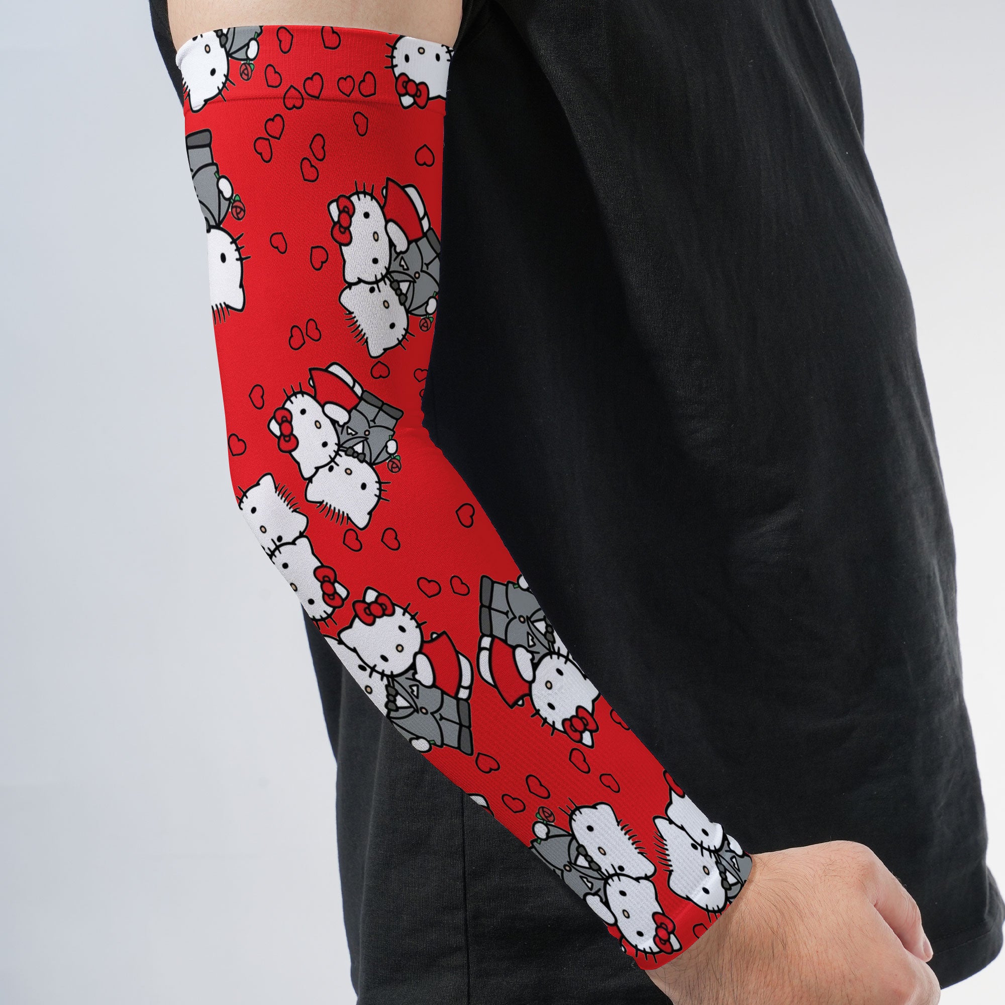 Arm Sleeves Kitty Wedding Anniversary Red