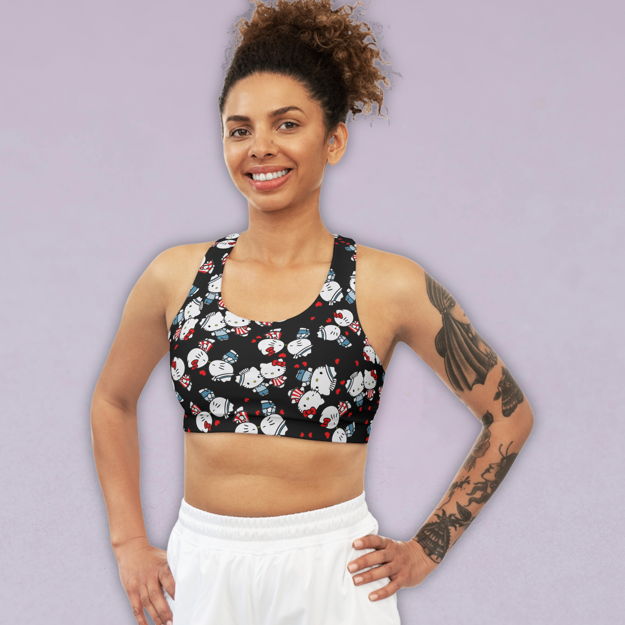 Sports bra kitty kiss wedding black