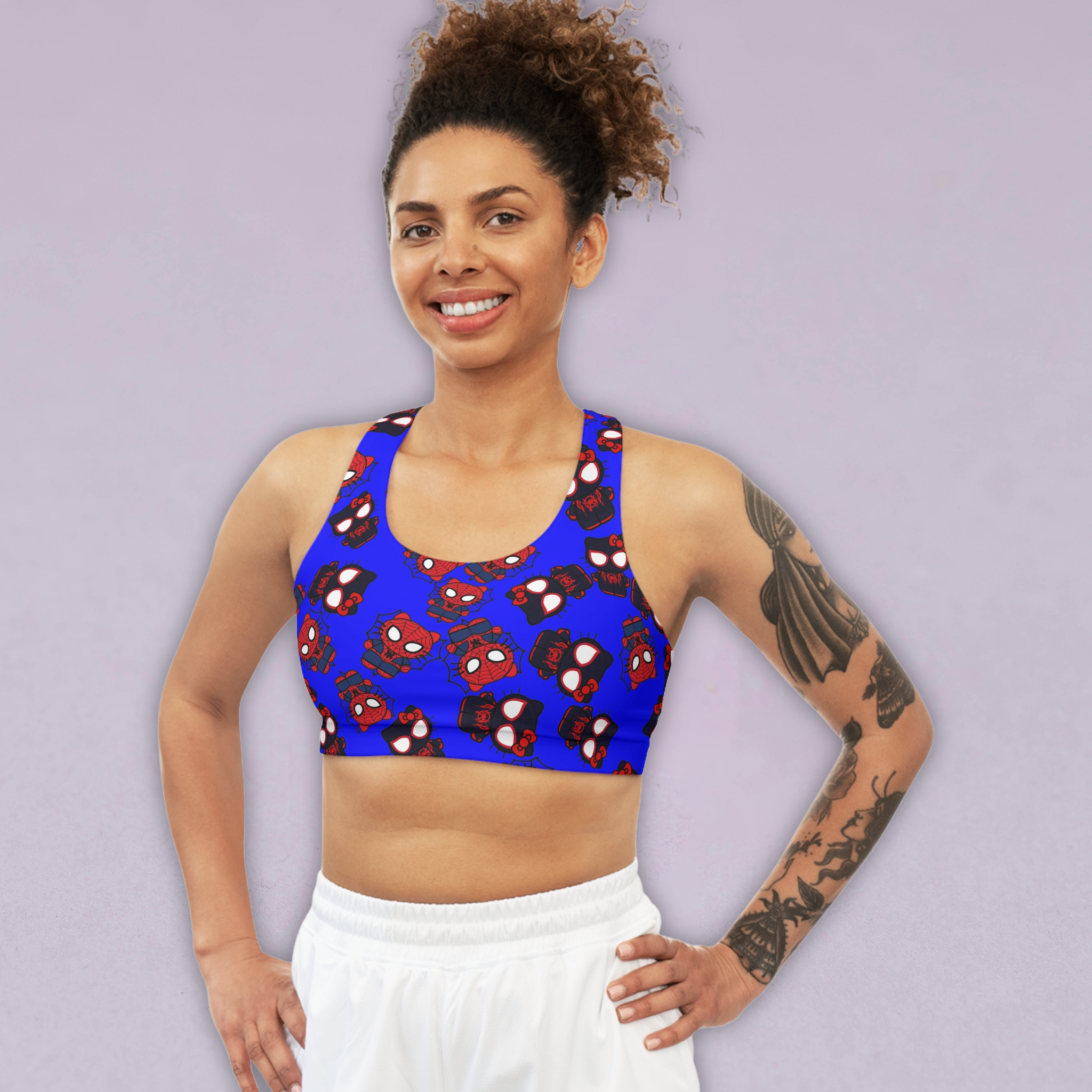 Sports bra kitty spider dark blue