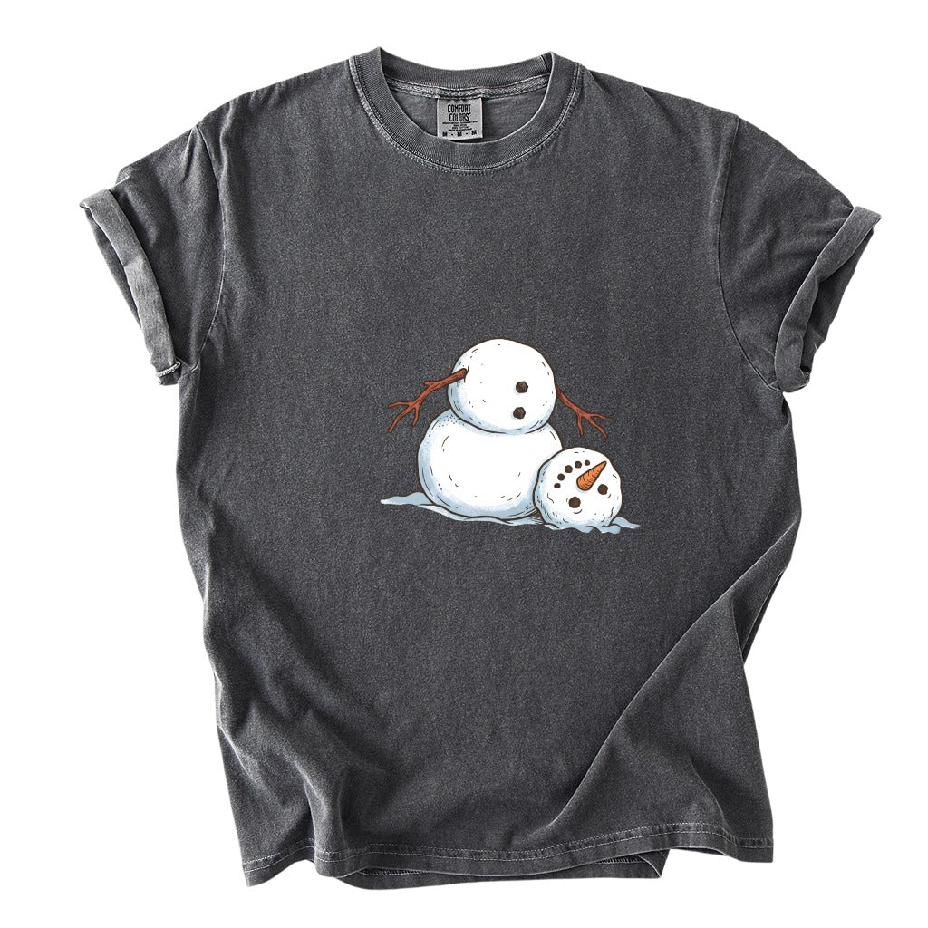 It's Fine I'm Fine Snowman Comfort Colors T-Shirt And Gildan Sweatshirt 7