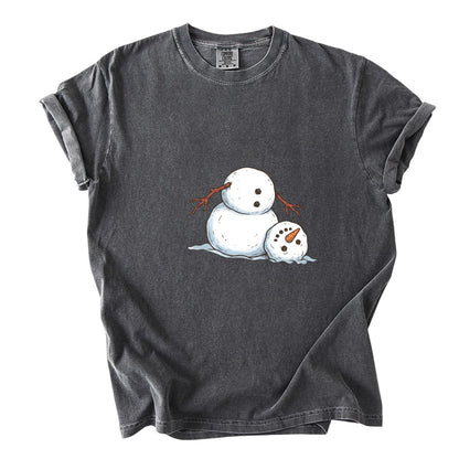 It's Fine I'm Fine Snowman Comfort Colors T-Shirt And Gildan Sweatshirt 7