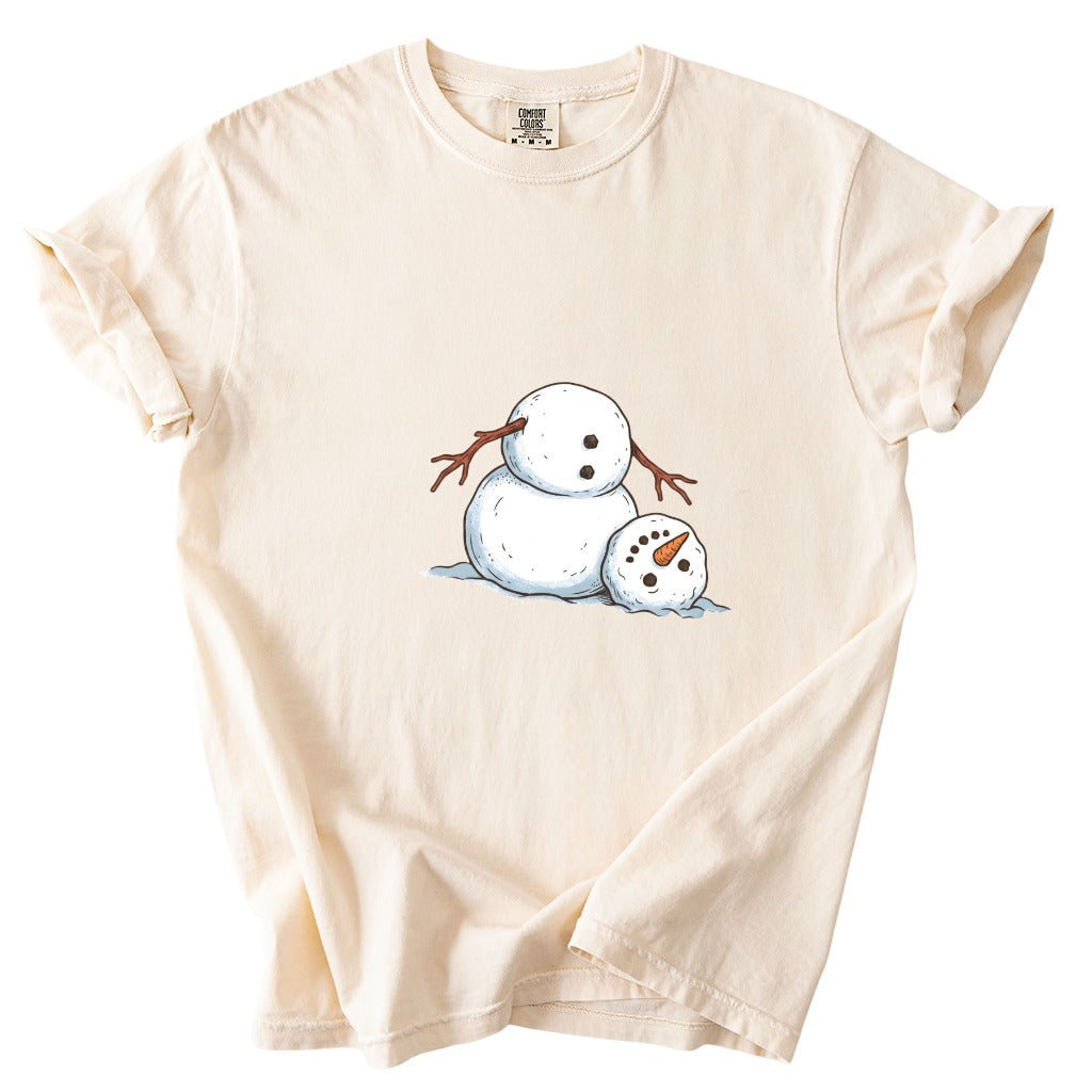It's Fine I'm Fine Snowman Comfort Colors T-Shirt And Gildan Sweatshirt 8