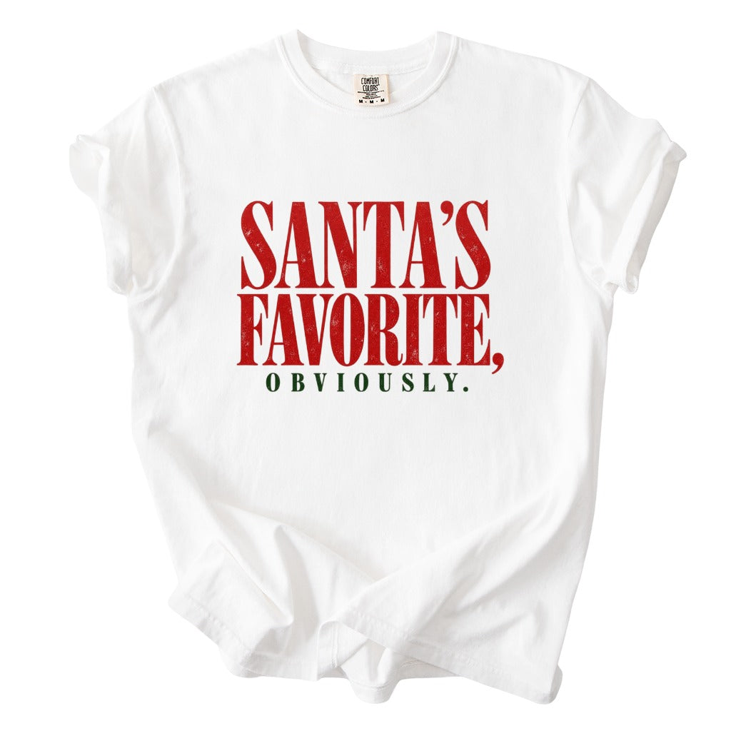 Santa's Favorite Holiday Graphic Gildan Sweatshirt / Comfort Colors T-Shirt 8