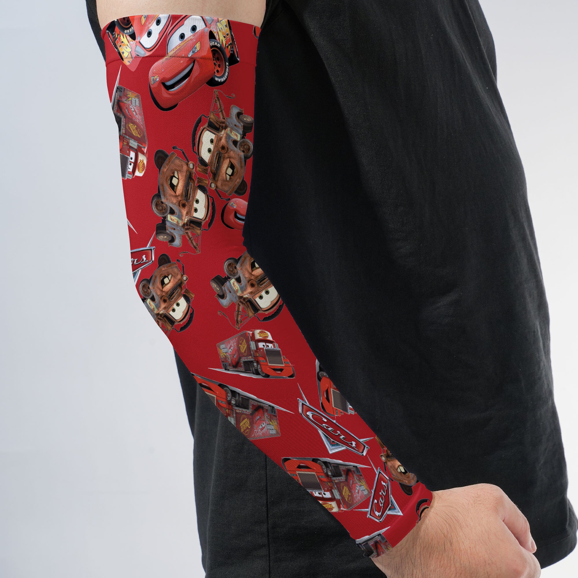 Arm Sleeves Mcqueen Funny Cars Red