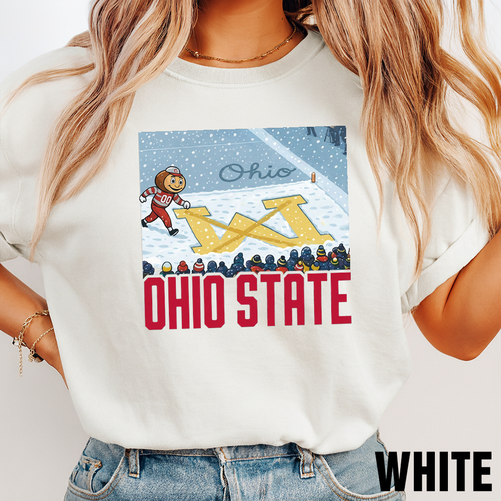 Ohio State vs Michigan Gameday Tee: Gildan 5000 Unisex Heavy Cotton, Perfect Gift for Fans, Funny Brutus Rivalry Shirt - Printify Choice