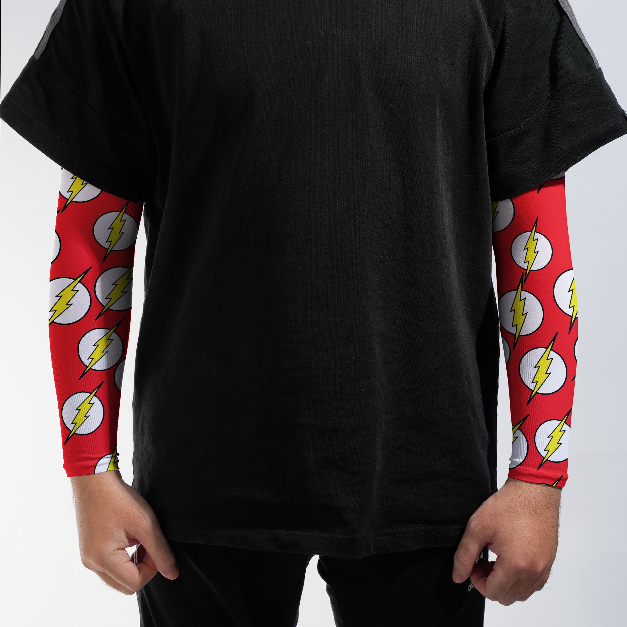 Arm Sleeves Shazam Flash Red