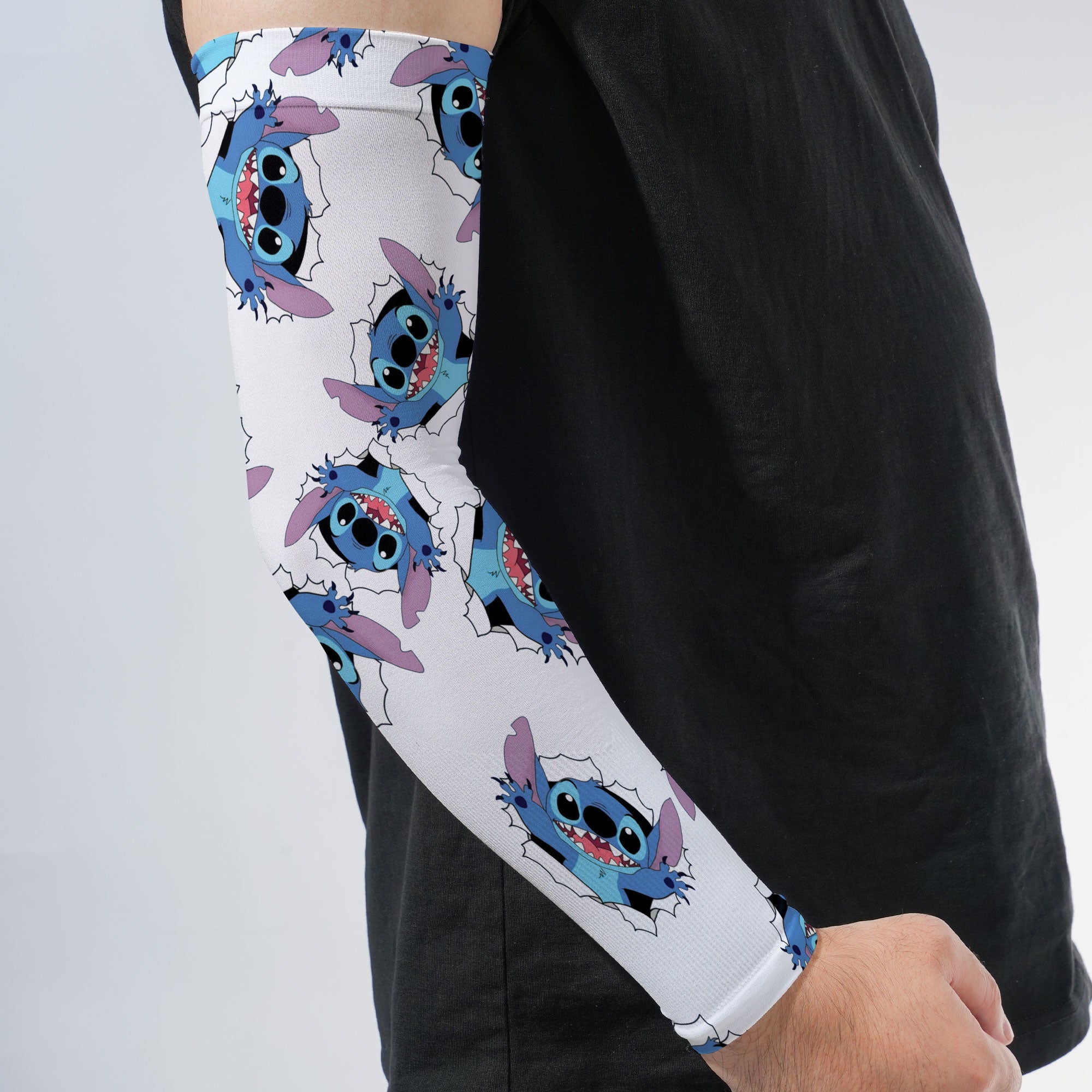 Arm Sleeves Stitch White