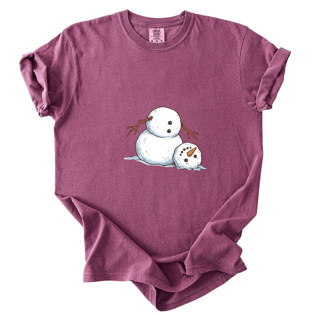 It's Fine I'm Fine Snowman Comfort Colors T-Shirt And Gildan Sweatshirt