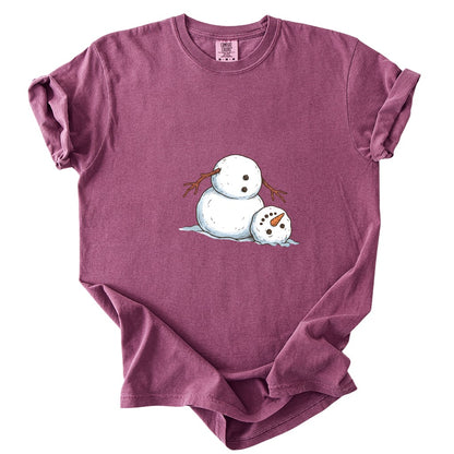 It's Fine I'm Fine Snowman Comfort Colors T-Shirt And Gildan Sweatshirt