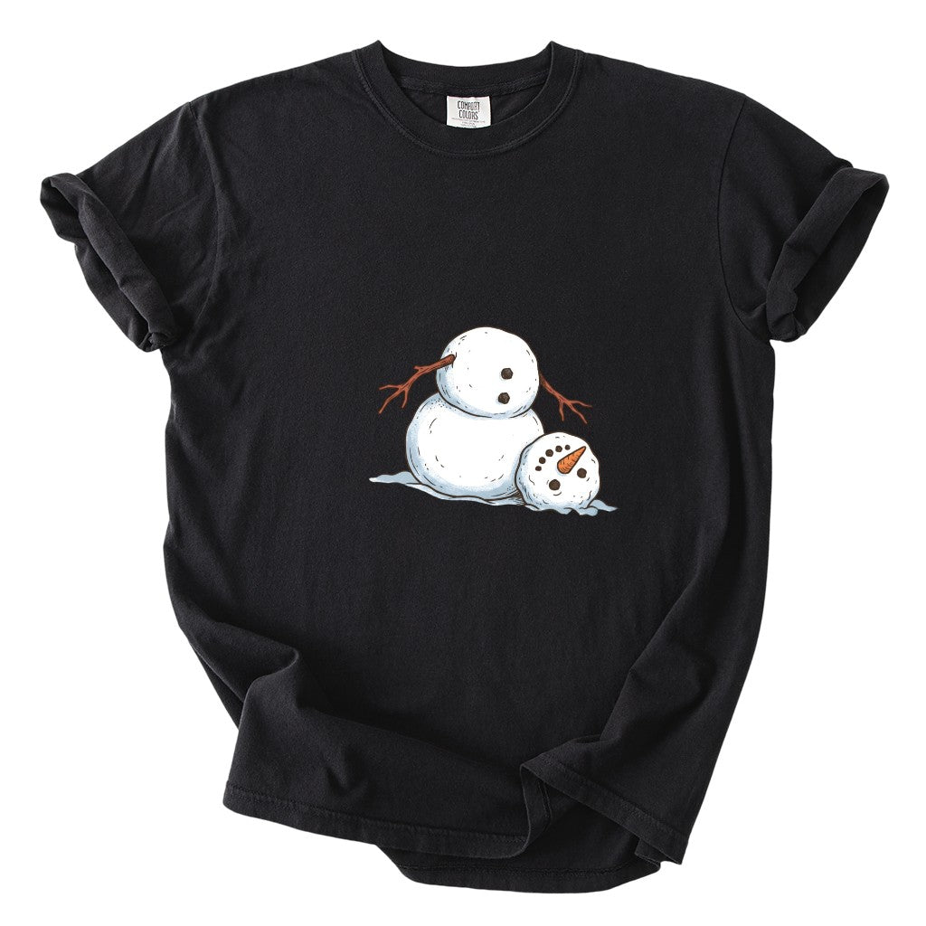 It's Fine I'm Fine Snowman Comfort Colors T-Shirt And Gildan Sweatshirt