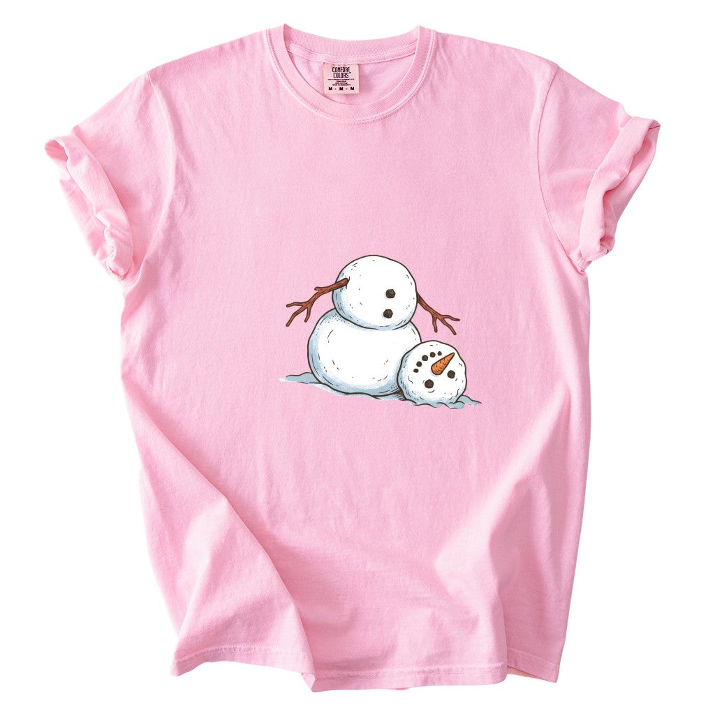 It's Fine I'm Fine Snowman Comfort Colors T-Shirt And Gildan Sweatshirt