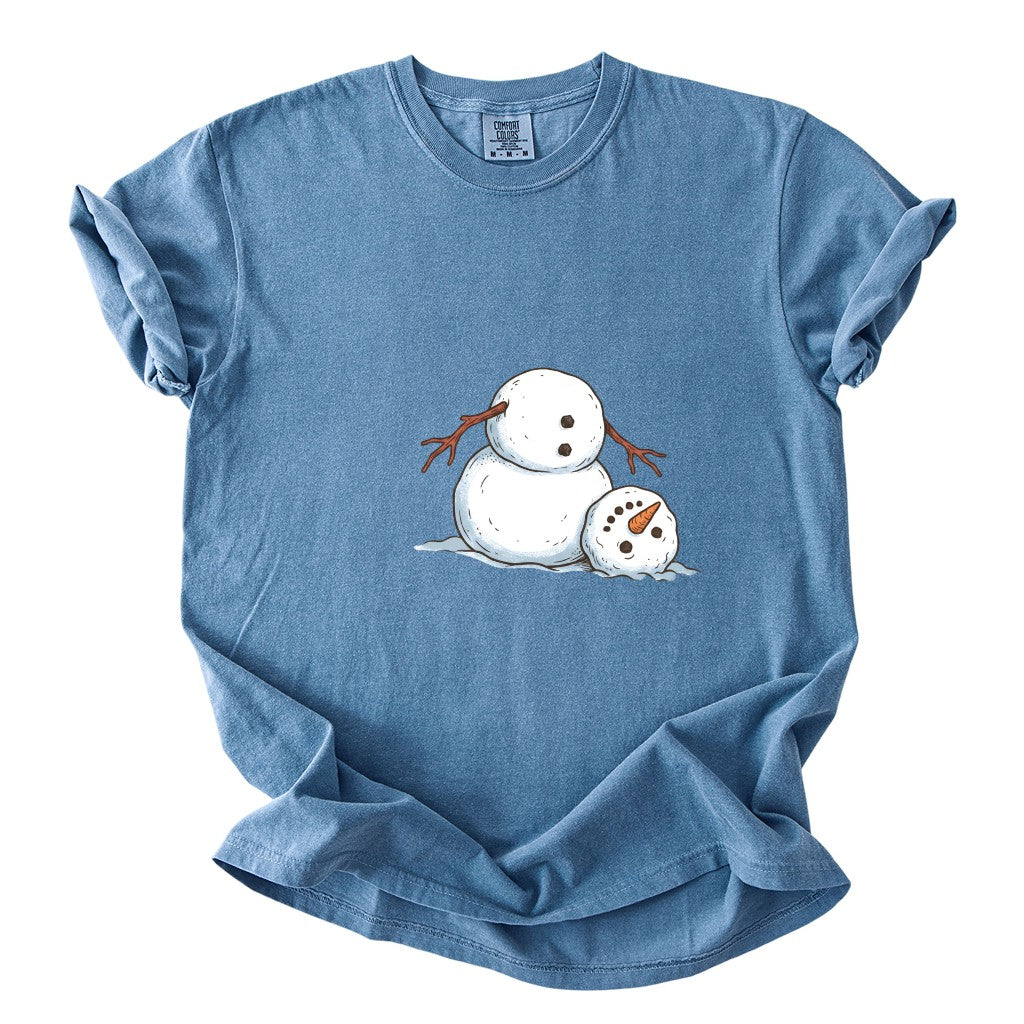 It's Fine I'm Fine Snowman Comfort Colors T-Shirt And Gildan Sweatshirt