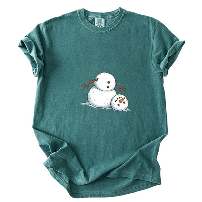 It's Fine I'm Fine Snowman Comfort Colors T-Shirt And Gildan Sweatshirt