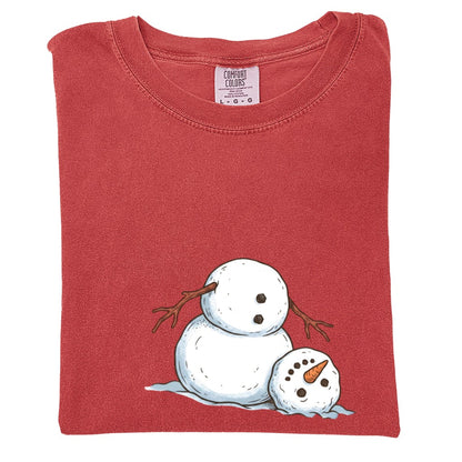 It's Fine I'm Fine Snowman Comfort Colors T-Shirt And Gildan Sweatshirt