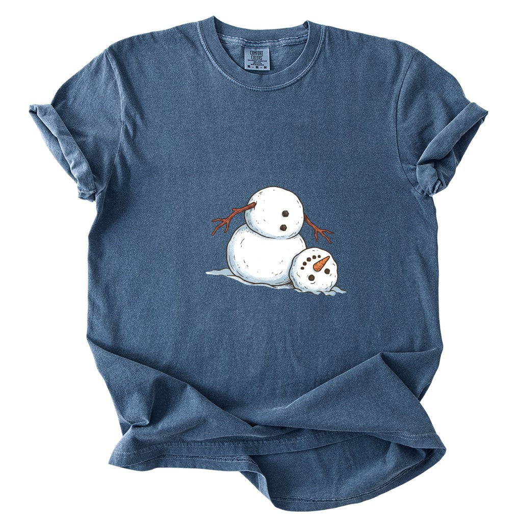 It's Fine I'm Fine Snowman Comfort Colors T-Shirt And Gildan Sweatshirt