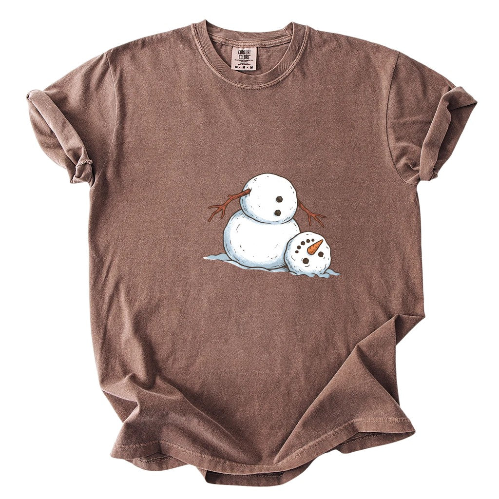It's Fine I'm Fine Snowman Comfort Colors T-Shirt And Gildan Sweatshirt