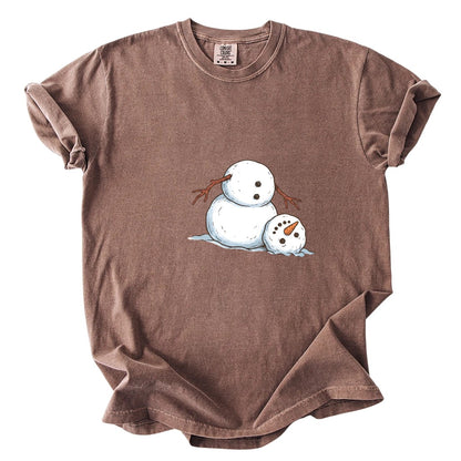 It's Fine I'm Fine Snowman Comfort Colors T-Shirt And Gildan Sweatshirt