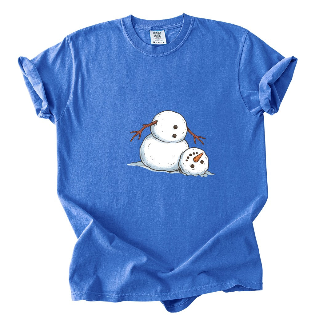 It's Fine I'm Fine Snowman Comfort Colors T-Shirt And Gildan Sweatshirt