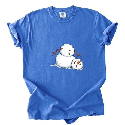 It's Fine I'm Fine Snowman Comfort Colors T-Shirt And Gildan Sweatshirt