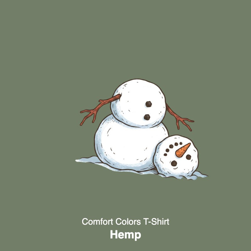 It's Fine I'm Fine Snowman Comfort Colors T-Shirt And Gildan Sweatshirt