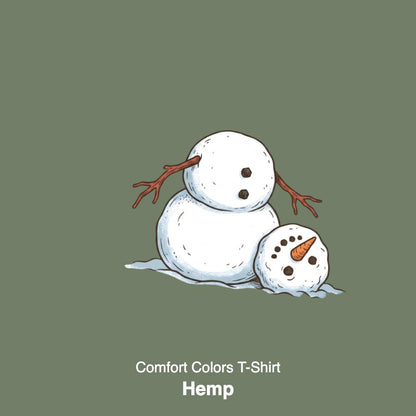 It's Fine I'm Fine Snowman Comfort Colors T-Shirt And Gildan Sweatshirt