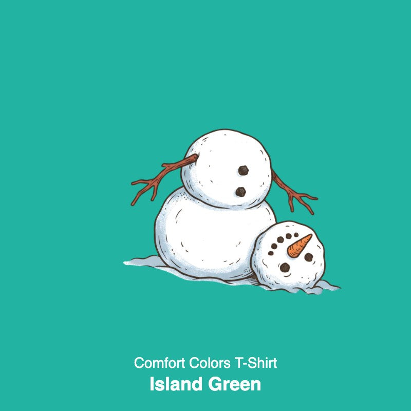 It's Fine I'm Fine Snowman Comfort Colors T-Shirt And Gildan Sweatshirt