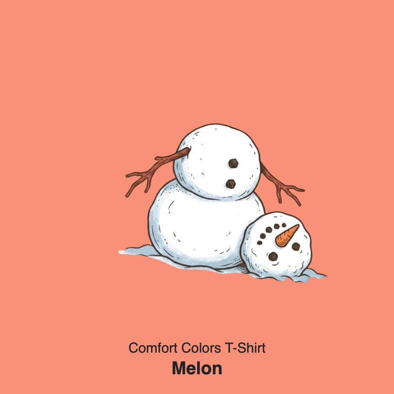 It's Fine I'm Fine Snowman Comfort Colors T-Shirt And Gildan Sweatshirt