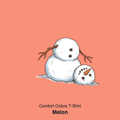 It's Fine I'm Fine Snowman Comfort Colors T-Shirt And Gildan Sweatshirt