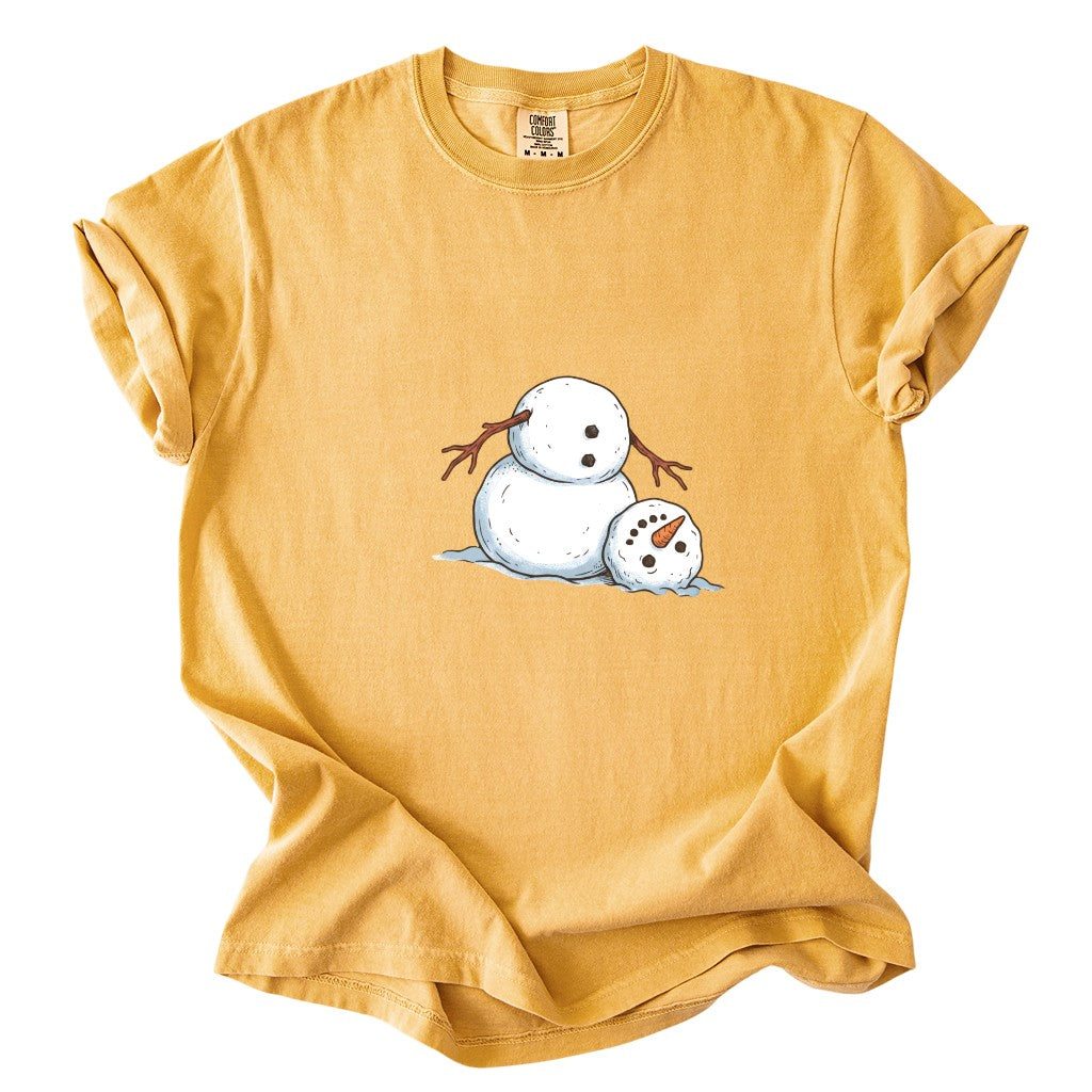 It's Fine I'm Fine Snowman Comfort Colors T-Shirt And Gildan Sweatshirt