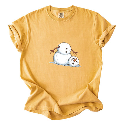 It's Fine I'm Fine Snowman Comfort Colors T-Shirt And Gildan Sweatshirt