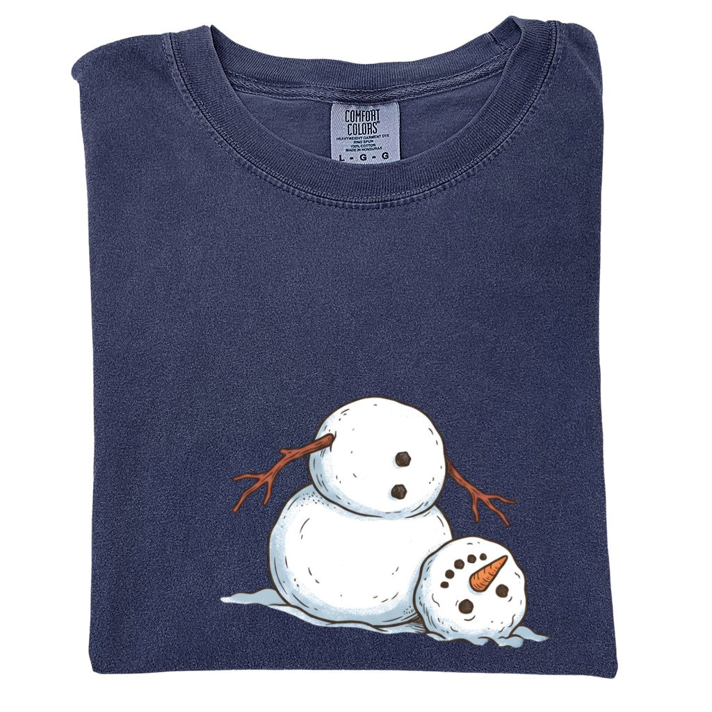 It's Fine I'm Fine Snowman Comfort Colors T-Shirt And Gildan Sweatshirt