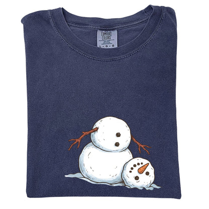 It's Fine I'm Fine Snowman Comfort Colors T-Shirt And Gildan Sweatshirt