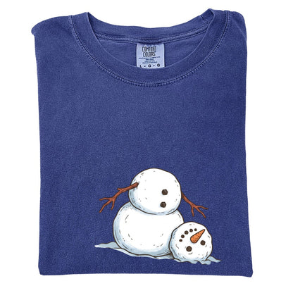 It's Fine I'm Fine Snowman Comfort Colors T-Shirt And Gildan Sweatshirt