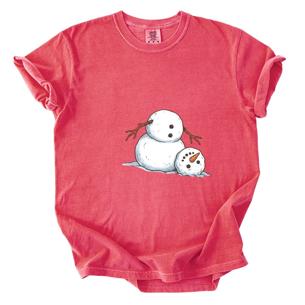 It's Fine I'm Fine Snowman Comfort Colors T-Shirt And Gildan Sweatshirt