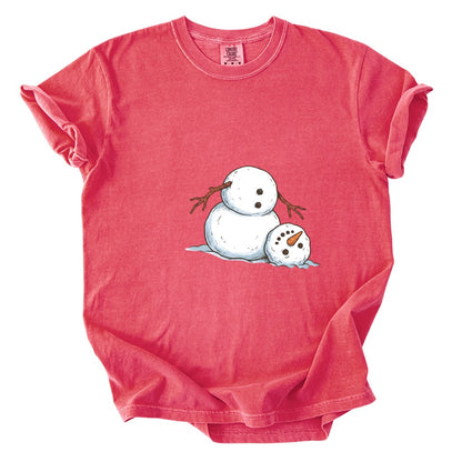 It's Fine I'm Fine Snowman Comfort Colors T-Shirt And Gildan Sweatshirt