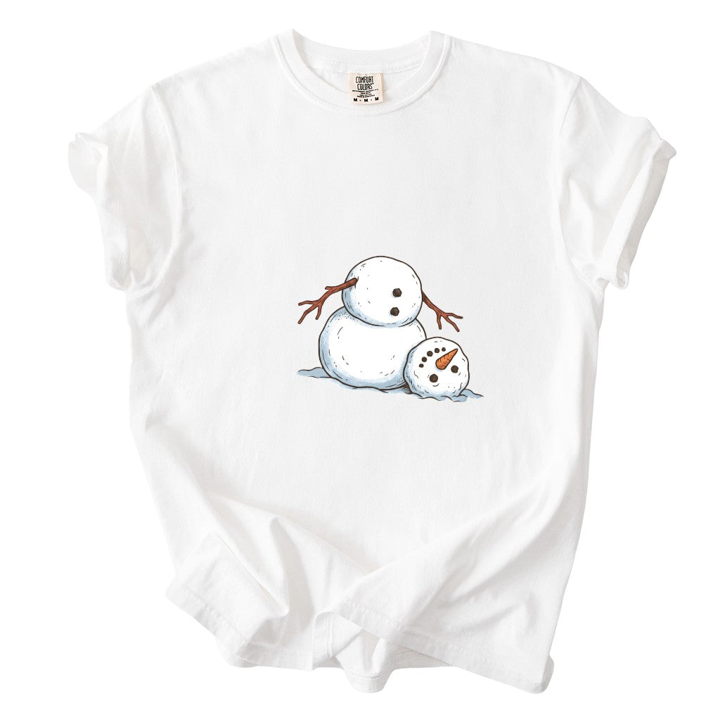 It's Fine I'm Fine Snowman Comfort Colors T-Shirt And Gildan Sweatshirt