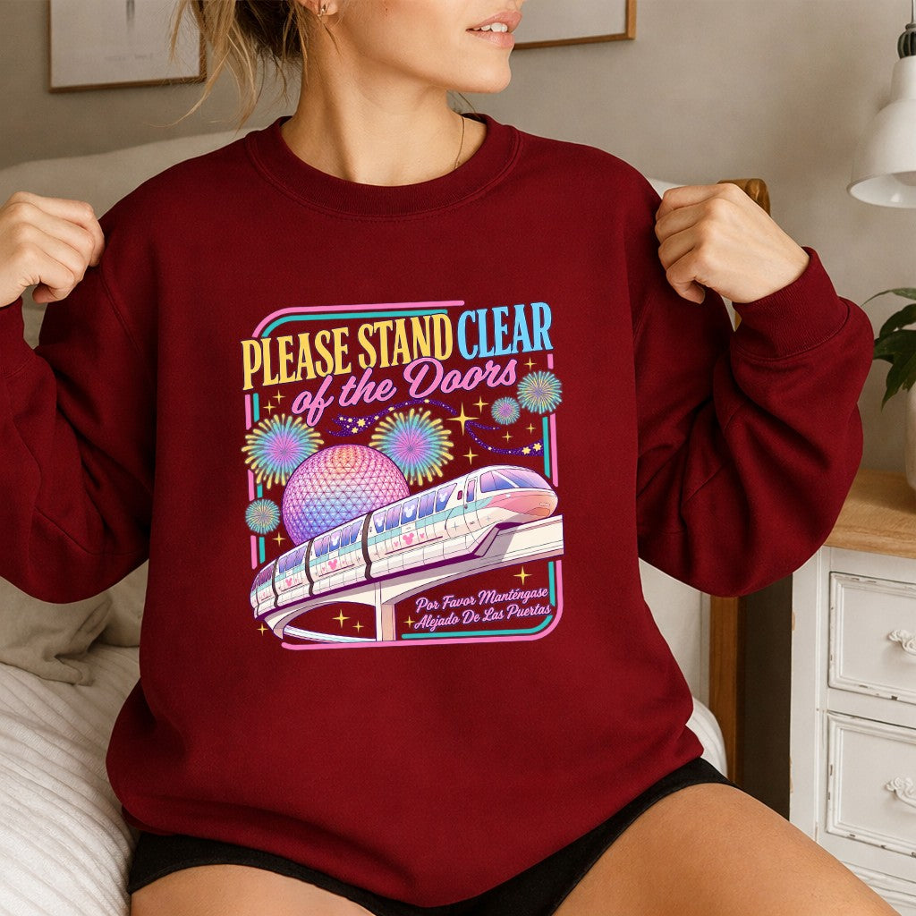 Please Stand Clear Of The Doors Retro Monorail Comfort Colors T-Shirt